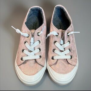 Harper Canyon size 3 youth, girls, pink shimmer slip on Stylish Pink Kids Shoes